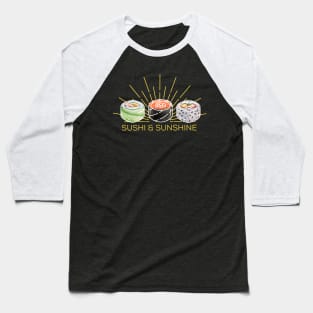 Vintage Minimalist sushi And Sunshine Baseball T-Shirt